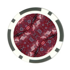 Burgundy Blues Poker Chip by OCDesignss