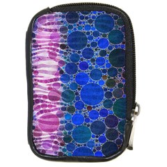 Crazy Zebra  Compact Camera Leather Case by OCDesignss