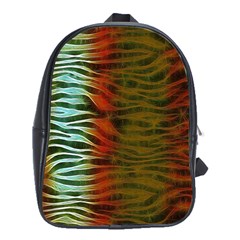 Earthy Zebra School Bag (xl) by OCDesignss