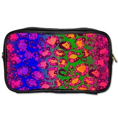 Florescent Cheetah Travel Toiletry Bag (two Sides) by OCDesignss