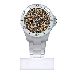 Cheetah Abstract Nurses Watch