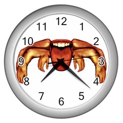 Alien Spider Wall Clock (silver)