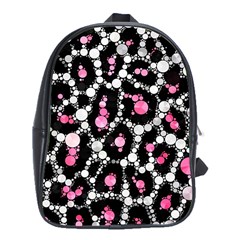 Pink Cheetah Bling School Bag (xl) by OCDesignss