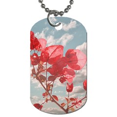 Flowers In The Sky Dog Tag (two-sided)  by dflcprints