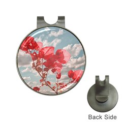 Flowers In The Sky Hat Clip With Golf Ball Marker