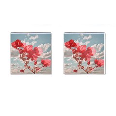 Flowers In The Sky Cufflinks (square) by dflcprints