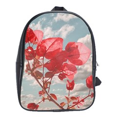Flowers In The Sky School Bag (xl) by dflcprints