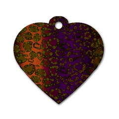 Classy Cheetah Dog Tag Heart (two Sided) by OCDesignss