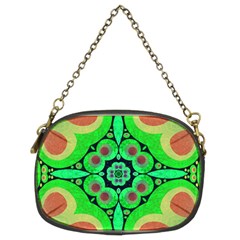 Neon Green  Chain Purse (two Sided)  by OCDesignss
