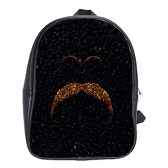 Nerdy Mustache  School Bag (large)