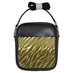 Metal Gold Zebra  Girl s Sling Bag by OCDesignss