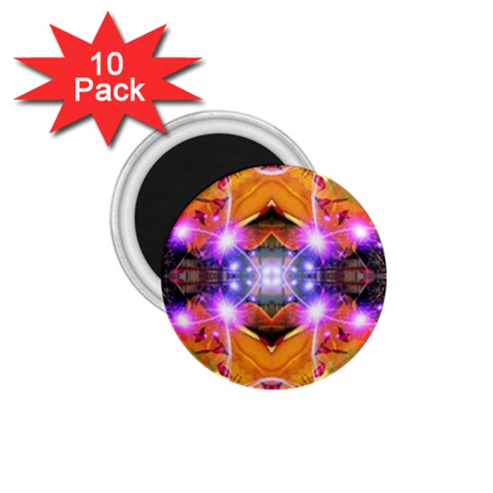 Abstract Flower 1.75  Button Magnet (10 pack)