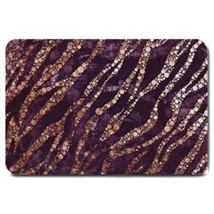 Lavender Gold Zebra  Large Door Mat by OCDesignss