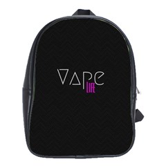 Vape Life Black School Bag (large) by OCDesignss