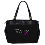 Vape Life Black Oversize Office Handbag (Two Sides) Back