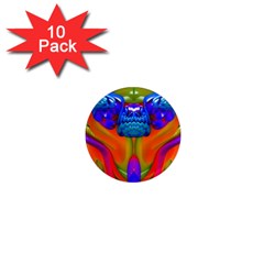 Lava Creature 1  Mini Button Magnet (10 Pack) by icarusismartdesigns