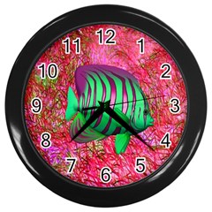 Fish Wall Clock (black) by icarusismartdesigns