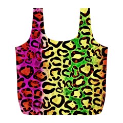 Rainbow Cheetah Abstract Reusable Bag (l) by OCDesignss