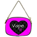 Hot Pink Vape Heart Chain Purse (One Side) Front