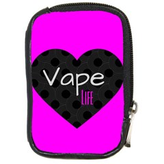 Hot Pink Vape Heart Compact Camera Leather Case by OCDesignss