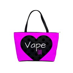 Hot Pink Vape Heart Large Shoulder Bag by OCDesignss