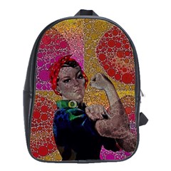 Rosie Pop Lips  School Bag (large) by OCDesignss