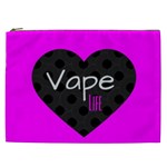 Hot Pink Vape Heart Cosmetic Bag (XXL) Front