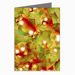 Christmas Print Motif Greeting Card (8 Pack) by dflcprints