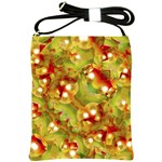 Christmas Print Motif Shoulder Sling Bag Front