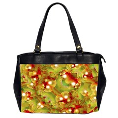 Christmas Print Motif Oversize Office Handbag (two Sides) by dflcprints