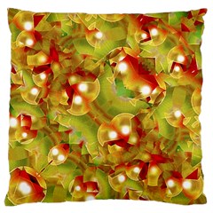 Christmas Print Motif Large Cushion Case (two Sided)  by dflcprints