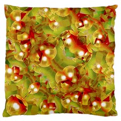 Christmas Print Motif Standard Flano Cushion Case (one Side)