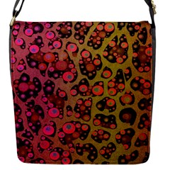 Cheetah Abstract  Flap Closure Messenger Bag (small)