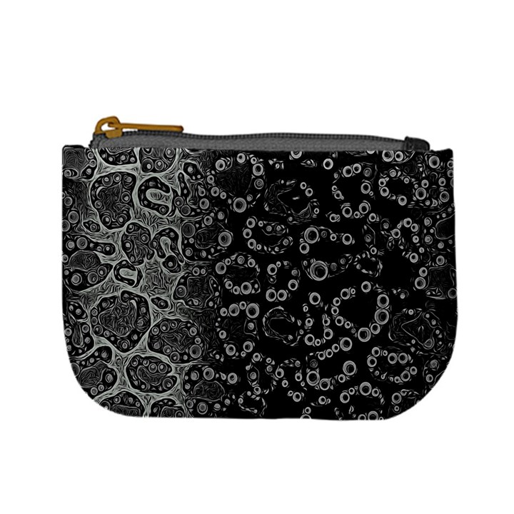 Black Cheetah Abstract Coin Change Purse