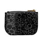 Black Cheetah Abstract Coin Change Purse Back