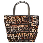 I Love Someone Autistic  Bucket Handbag Front