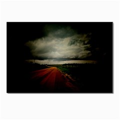 Dark Empty Road Postcards 5  X 7  (10 Pack) by dflcprints