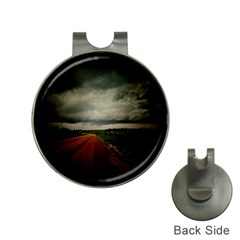 Dark Empty Road Hat Clip With Golf Ball Marker by dflcprints