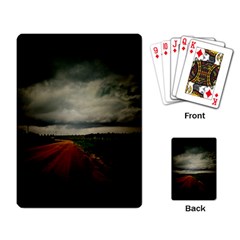 Dark Empty Road Playing Cards Single Design