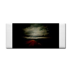 Dark Empty Road Hand Towel by dflcprints