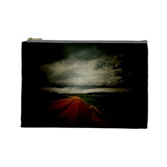 Dark Empty Road Cosmetic Bag (large) by dflcprints