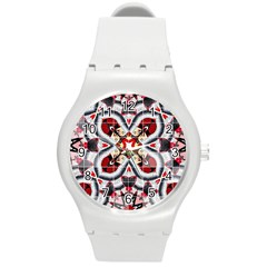 Fashion Girl Red Plastic Sport Watch (medium) by OCDesignss