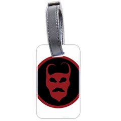 Devil Symbol Logo Luggage Tag (two Sides) by dflcprints