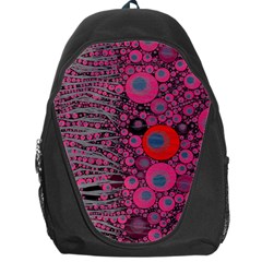 Pink Zebra Abstract Backpack Bag