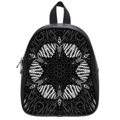 Zebra Cat Paws Pattern School Bag (small)