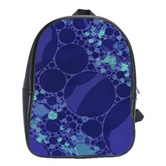 Purple Turquoise Abstract School Bag (xl)