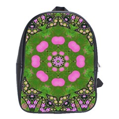 Pink Spearmint Bubble Gum  School Bag (xl) by OCDesignss