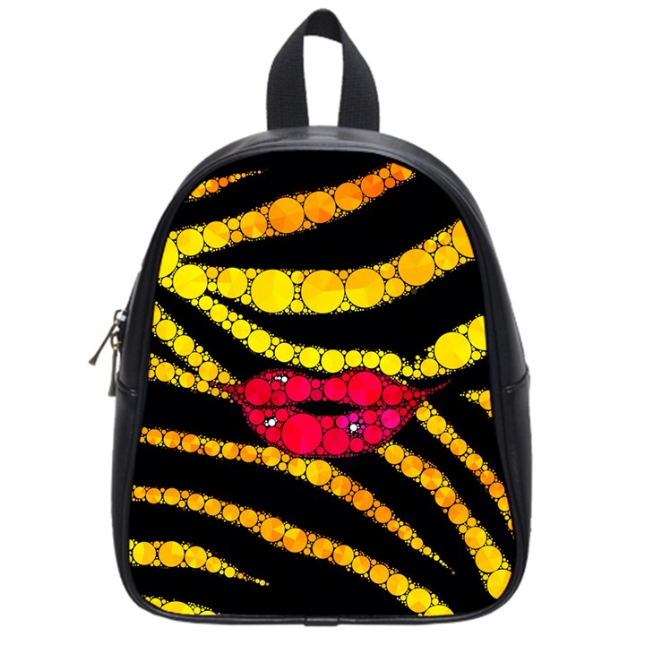 Mouthy Zebra  School Bag (Small)