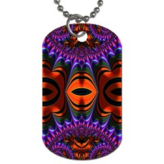 Funky Zebra  Dog Tag (one Sided) by OCDesignss