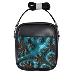 Glossy Turquoise  Girl s Sling Bag by OCDesignss